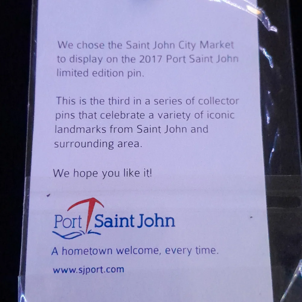 The Saint John City Market Pin